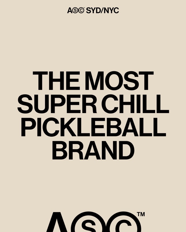 Afternoon Social Club post: the most super chill pickleball brand